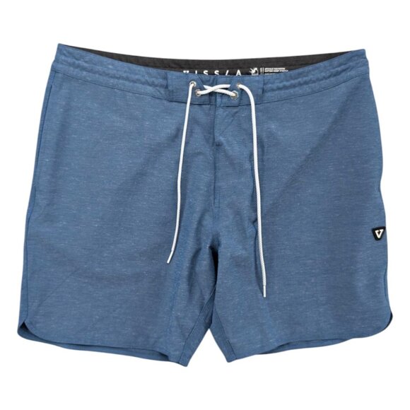 VISSLA Blue Men's Swim Board Shorts - Picture 1 of 10